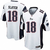 Nike Men & Women & Youth Patriots #18 Matt Slater White Team Color Game Jersey,baseball caps,new era cap wholesale,wholesale hats